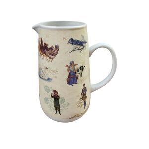 12 Days of Christmas Noble Excellence porcelain 9"‎ retired water pitcher